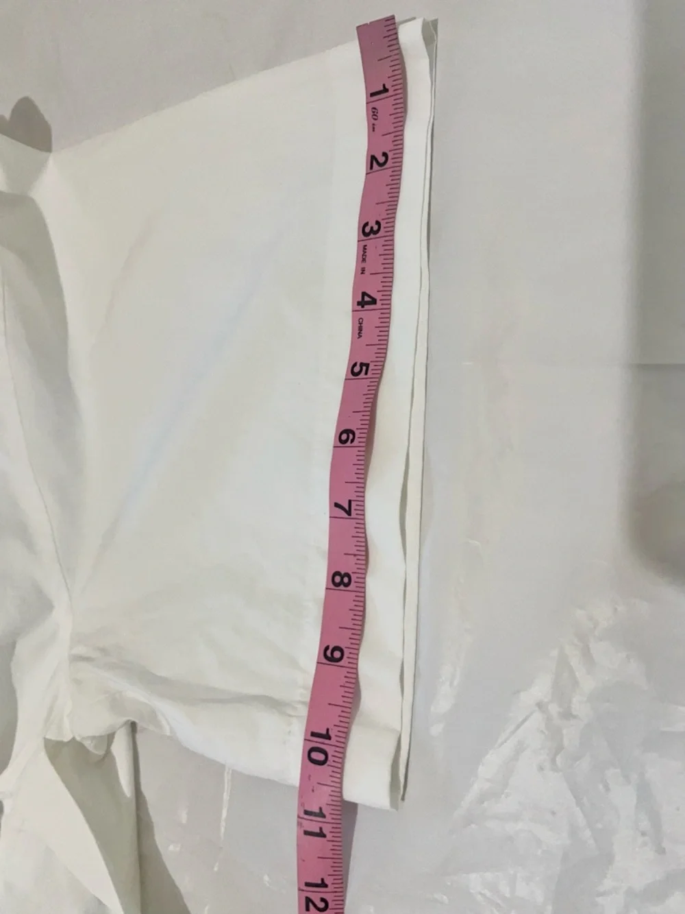 Nina Ricci NWOT Blouse Top  Ruffle Belted Unique Short Sleeves Size XL White - Picture 15 of 15